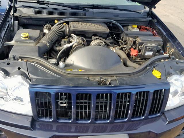 1J8GR48K85C725765 - 2005 JEEP GRAND CHER BLUE photo 7