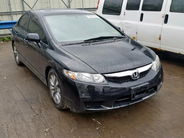 2HGFA16909H325437 - 2009 HONDA CIVIC EXL BLACK photo 1