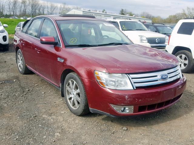 1FAHP24W38G168684 - 2008 FORD TAURUS SEL RED photo 1