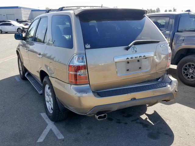 2HNYD18965H526744 - 2005 ACURA MDX TOURIN GOLD photo 3