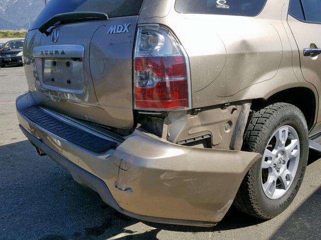 2HNYD18965H526744 - 2005 ACURA MDX TOURIN GOLD photo 9