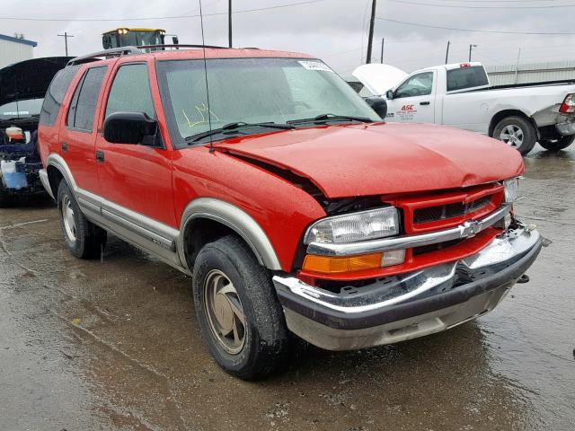 1GNDT13W9Y2154566 - 2000 CHEVROLET BLAZER RED photo 1