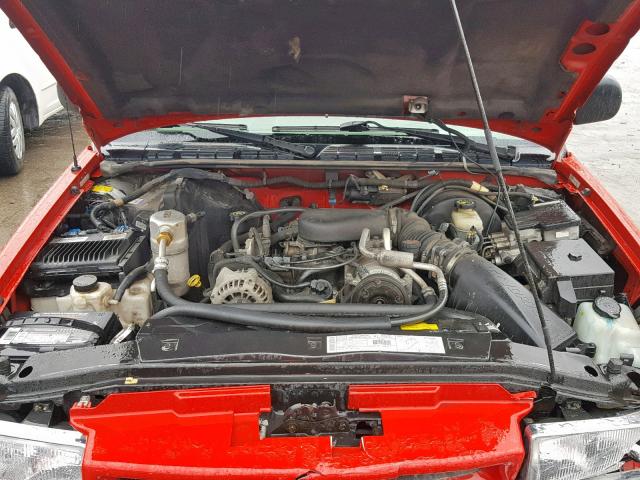 1GNDT13W9Y2154566 - 2000 CHEVROLET BLAZER RED photo 7