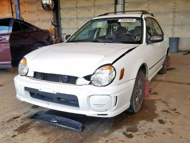 JF1GG655X3H808269 - 2003 SUBARU IMPREZA TS WHITE photo 2