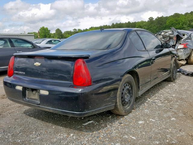 2G1WJ15K469320095 - 2006 CHEVROLET MONTE CARL შავი ფოტო 4