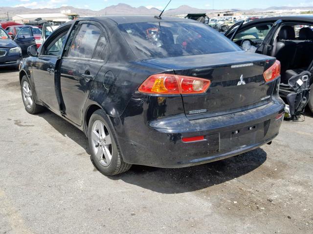 JA3AU26U28U007954 - 2008 MITSUBISHI LANCER ES BLACK photo 3