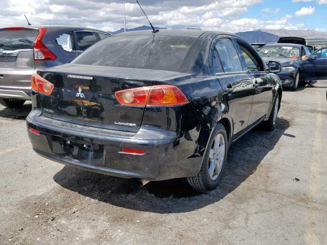 JA3AU26U28U007954 - 2008 MITSUBISHI LANCER ES BLACK photo 4