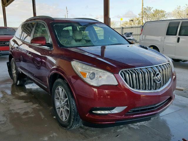 5GAKRBKD0GJ163618 - 2016 BUICK ENCLAVE BURGUNDY photo 1
