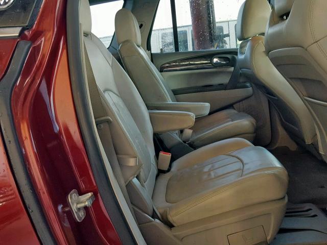 5GAKRBKD0GJ163618 - 2016 BUICK ENCLAVE BURGUNDY photo 6