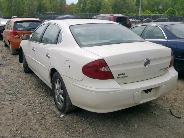 2G4WD552971182930 - 2007 BUICK LACROSSE C WHITE photo 3