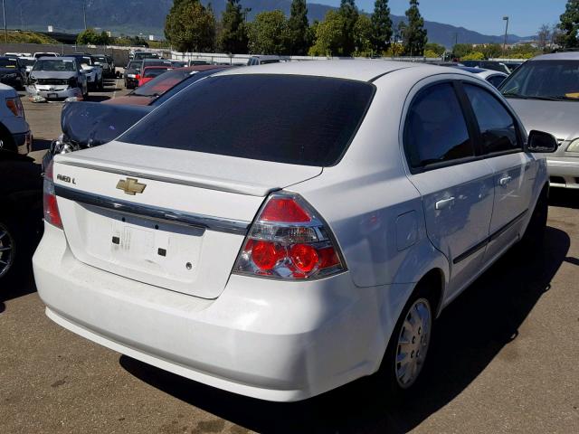 KL1TG5DE0BB246024 - 2011 CHEVROLET AVEO LT WHITE photo 4