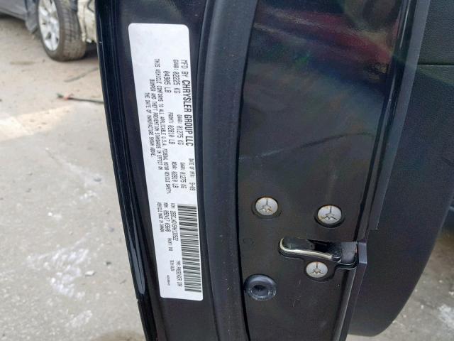 2B3CJ4DV5AH133522 - 2010 DODGE CHALLENGER BLACK photo 10