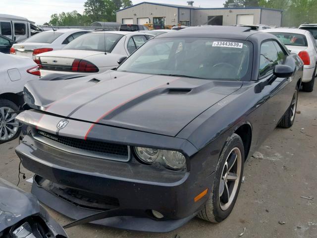 2B3CJ4DV5AH133522 - 2010 DODGE CHALLENGER BLACK photo 2