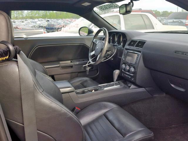 2B3CJ4DV5AH133522 - 2010 DODGE CHALLENGER BLACK photo 5