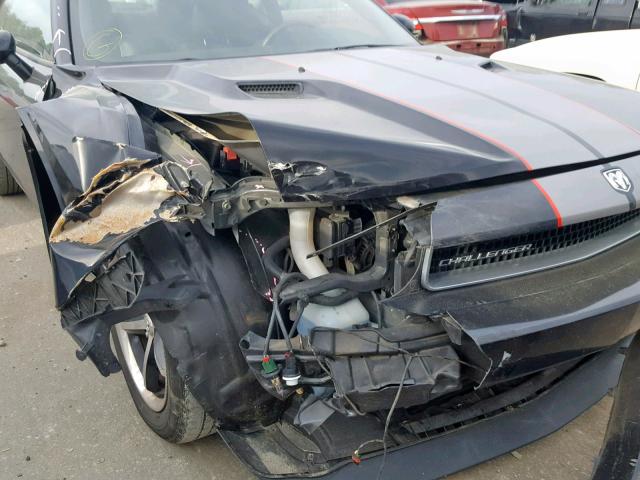 2B3CJ4DV5AH133522 - 2010 DODGE CHALLENGER BLACK photo 9