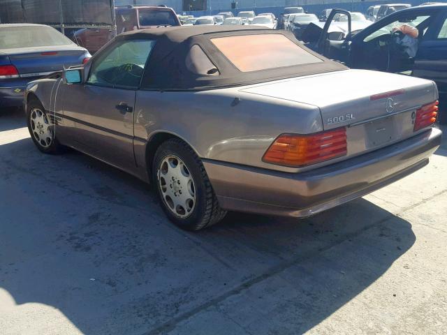 WDBFA67E2PF074621 - 1993 MERCEDES-BENZ 500 SL BROWN photo 3