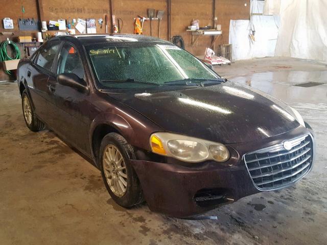 1C3EL46X24N375832 - 2004 CHRYSLER SEBRING LX PURPLE photo 1