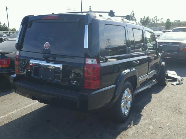 1J8HG58206C258682 - 2006 JEEP COMMANDER BLACK photo 4