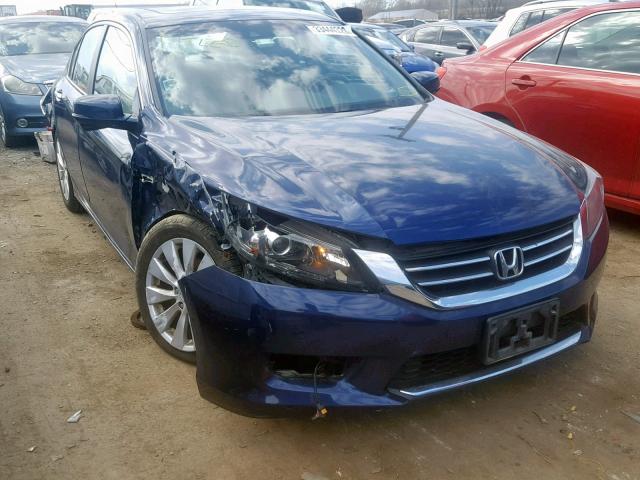 1HGCR2F86DA015129 - 2013 HONDA ACCORD EXL BLUE photo 1