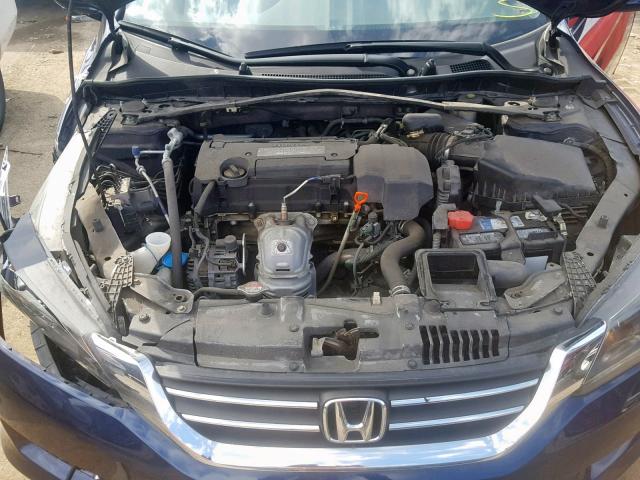 1HGCR2F86DA015129 - 2013 HONDA ACCORD EXL BLUE photo 7