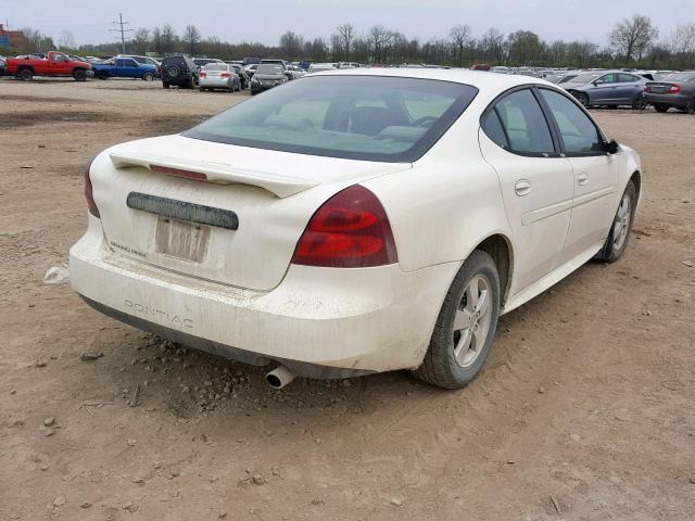 2G2WP522651264177 - 2005 PONTIAC GRAND PRIX WHITE photo 4