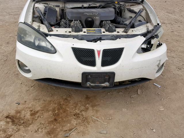 2G2WP522651264177 - 2005 PONTIAC GRAND PRIX WHITE photo 7