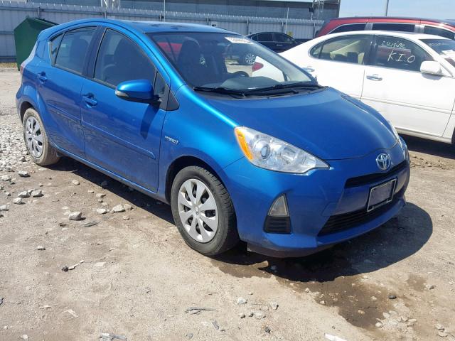 JTDKDTB3XD1552353 - 2013 TOYOTA PRIUS C BLUE photo 1