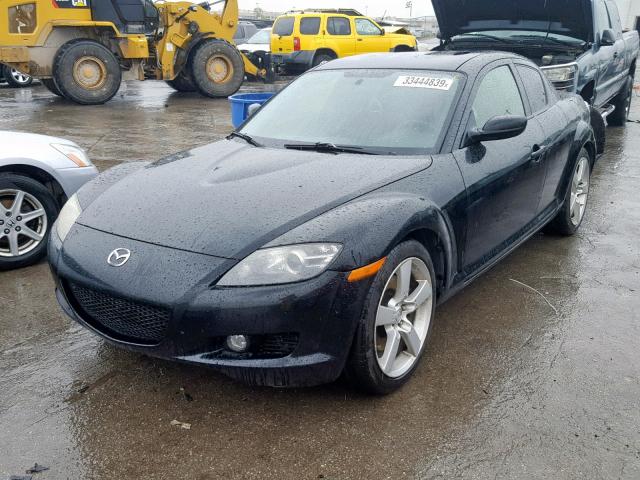 JM1FE173640122711 - 2004 MAZDA RX8 BLACK photo 2