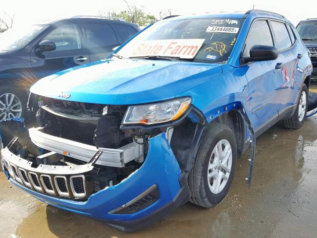 3C4NJCAB8JT122016 - 2018 JEEP COMPASS SP 蓝色 照片 2