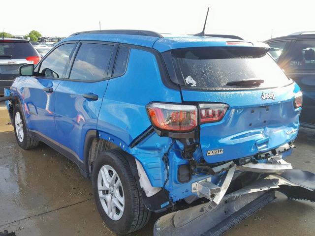 3C4NJCAB8JT122016 - 2018 JEEP COMPASS SP 蓝色 照片 3