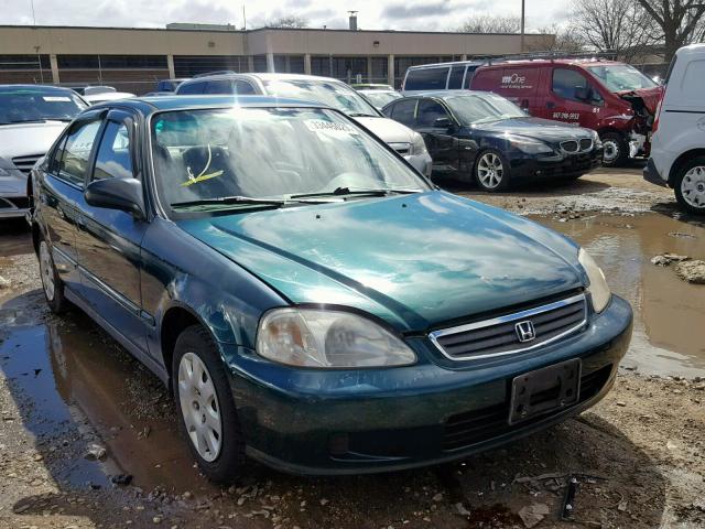 2HGEJ6619XH557647 - 1999 HONDA CIVIC BASE GREEN photo 1