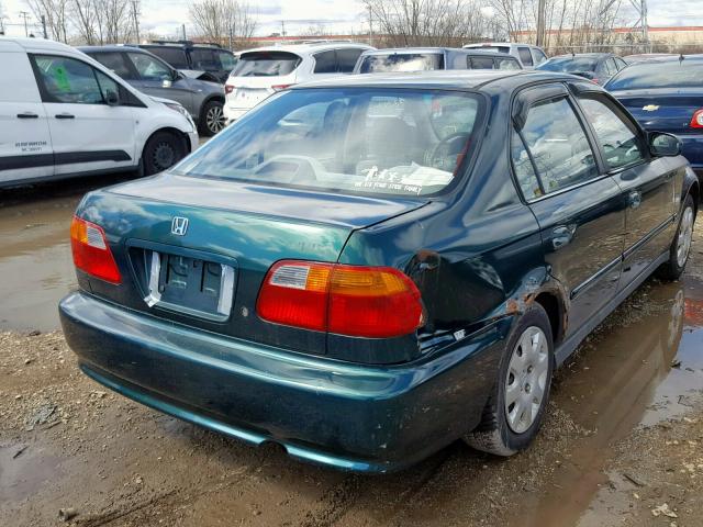 2HGEJ6619XH557647 - 1999 HONDA CIVIC BASE GREEN photo 4