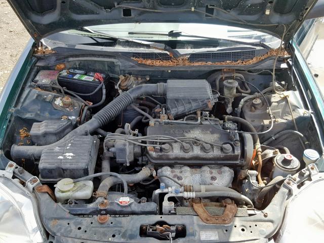 2HGEJ6619XH557647 - 1999 HONDA CIVIC BASE GREEN photo 7