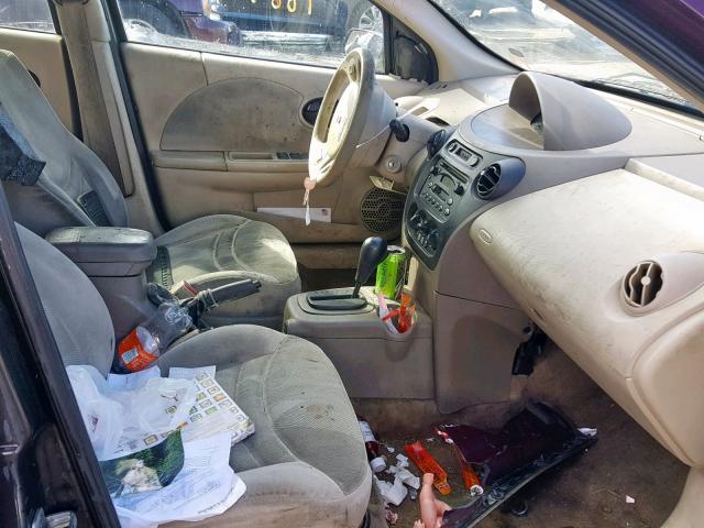 1G8AL52F73Z189914 - 2003 SATURN ION LEVEL MAROON photo 5