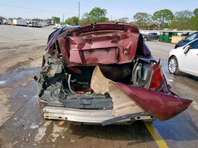 1G8AL52F73Z189914 - 2003 SATURN ION LEVEL MAROON photo 9
