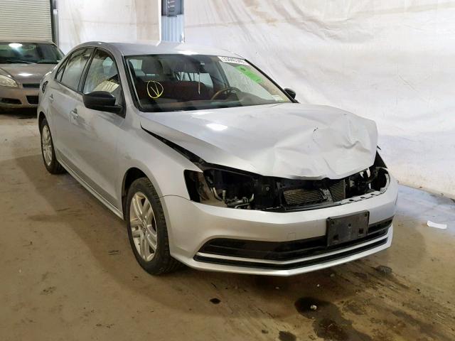 3VW1K7AJ3FM356105 - 2015 VOLKSWAGEN JETTA BASE SILVER photo 1
