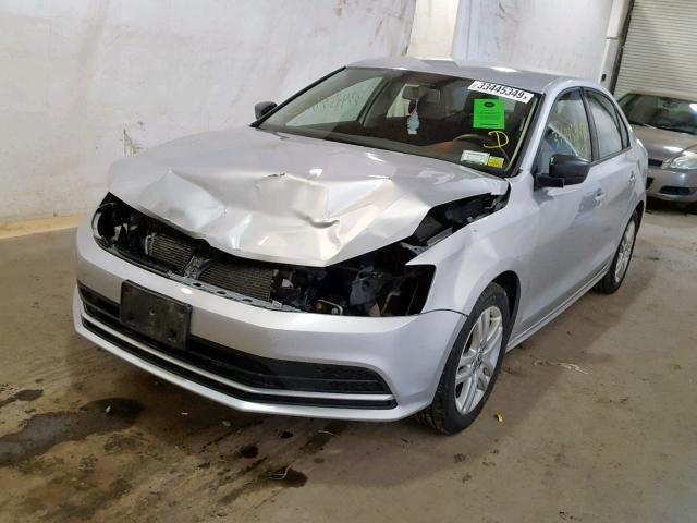 3VW1K7AJ3FM356105 - 2015 VOLKSWAGEN JETTA BASE SILVER photo 2