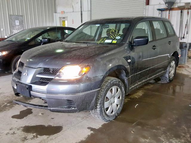 JA4LX31F44U004252 - 2004 MITSUBISHI OUTLANDER GRAY photo 2