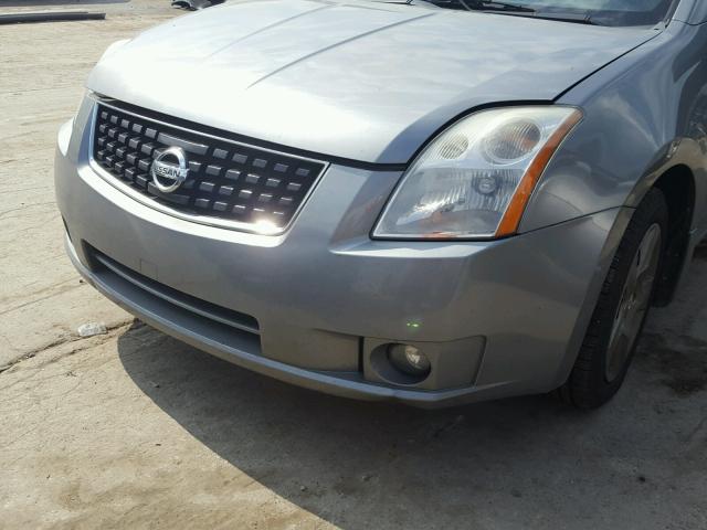 3N1AB61E28L640577 - 2008 NISSAN SENTRA 2.0 GRAY photo 9