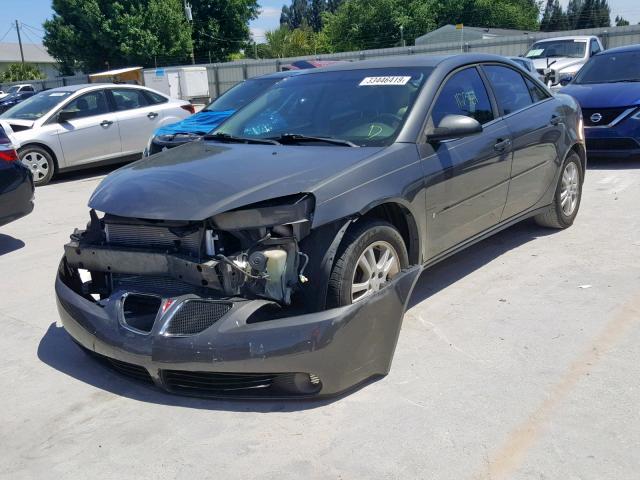 1G2ZF55B864137920 - 2006 PONTIAC G6 SE GRAY photo 2