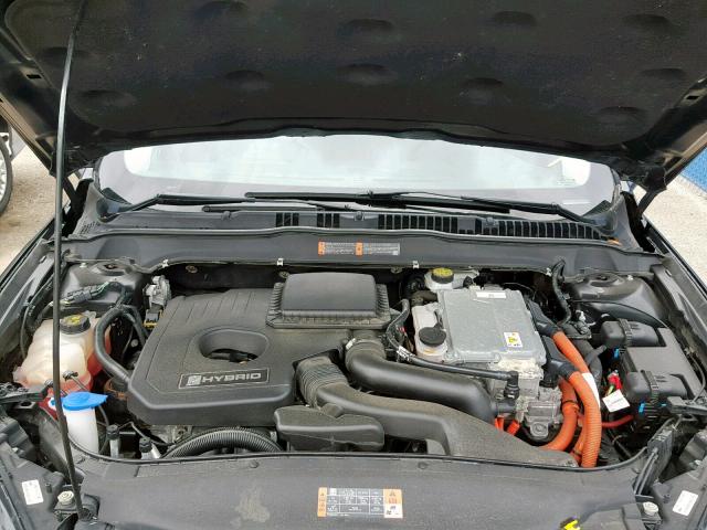 3FA6P0UU4FR296884 - 2015 FORD FUSION S H BLACK photo 7