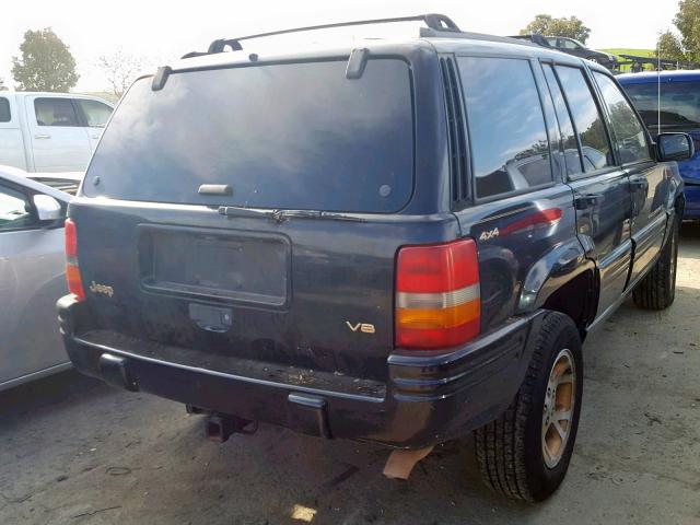 1J4GZ78Y4WC292681 - 1998 JEEP GRAND CHER BLACK photo 4