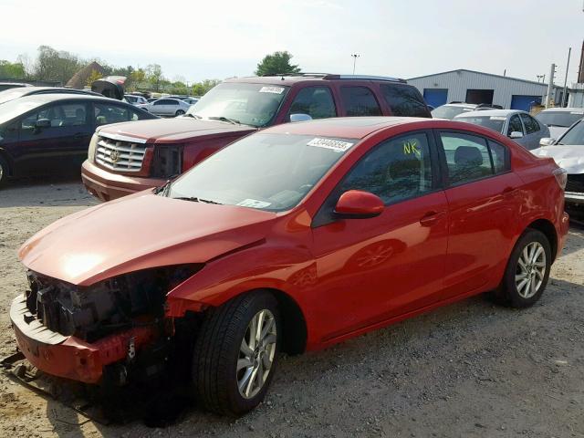 JM1BL1VP8D1738379 - 2013 MAZDA 3 I RED photo 2