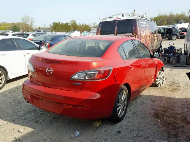 JM1BL1VP8D1738379 - 2013 MAZDA 3 I RED photo 4