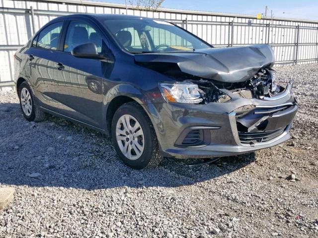 1G1JB5SH7J4136594 - 2018 CHEVROLET SONIC LS 灰色 照片 1