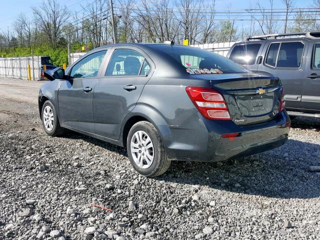 1G1JB5SH7J4136594 - 2018 CHEVROLET SONIC LS 灰色 照片 3