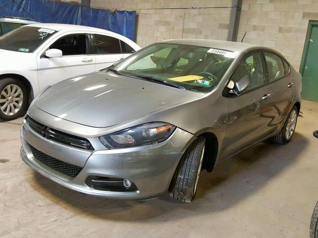 1C3CDFBA3DD338988 - 2013 DODGE DART SXT GRAY photo 2