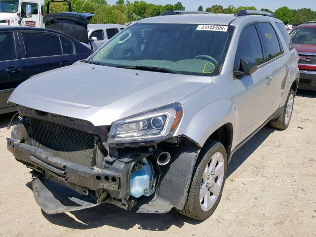 1GKKRPKD9EJ107707 - 2014 GMC ACADIA SLE SILVER photo 2