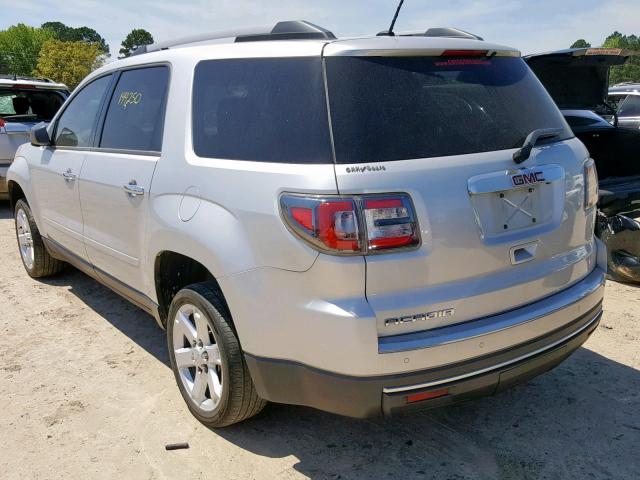 1GKKRPKD9EJ107707 - 2014 GMC ACADIA SLE SILVER photo 3