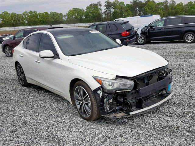 JN1BV7AR7EM689005 - 2014 INFINITI Q50 BASE WHITE photo 1